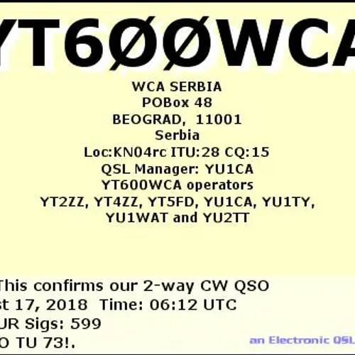 YT600WCA